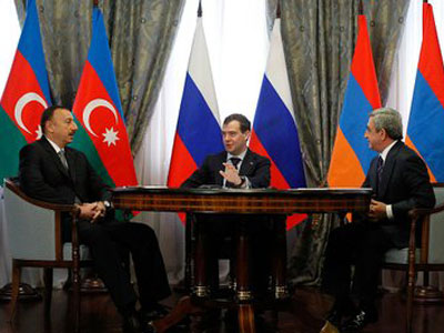 В Сочи завершилась встреча президентов Азербайджана, Армении и России