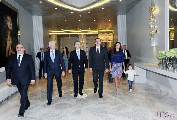 Президент Азербайджана принял участие в открытии комплекса Jumeirah Bilgah Beach Hotel [Фото]