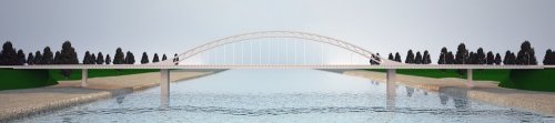 В Азербайджане возводится современный мост [Фото]