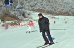 Ильхам Алиев принял участие в открытии первой очереди горнолыжного комплекса летне-зимнего отдыха «Туфан» в Габале
