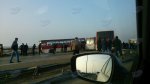 В Гарадагском районе столкнулись крупногабаритные автобусы [Фото]