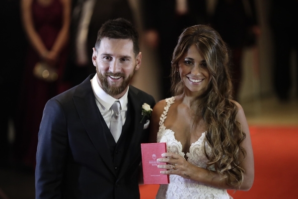 Месси женился в родном городе в Аргентине