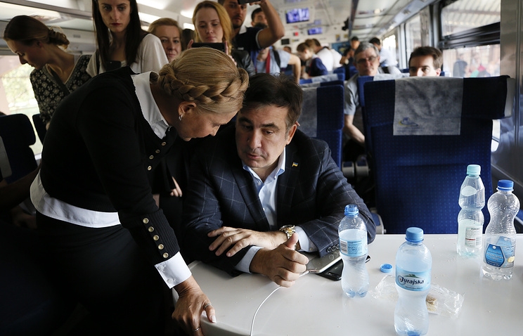 Михаил Саакашвили прорвался на территорию Украины