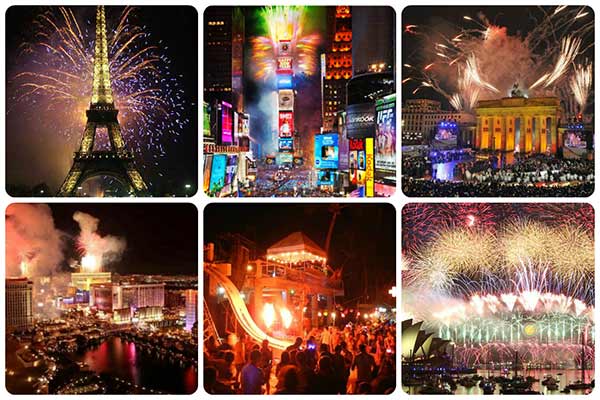Празднование нового года в разных уголках мира
