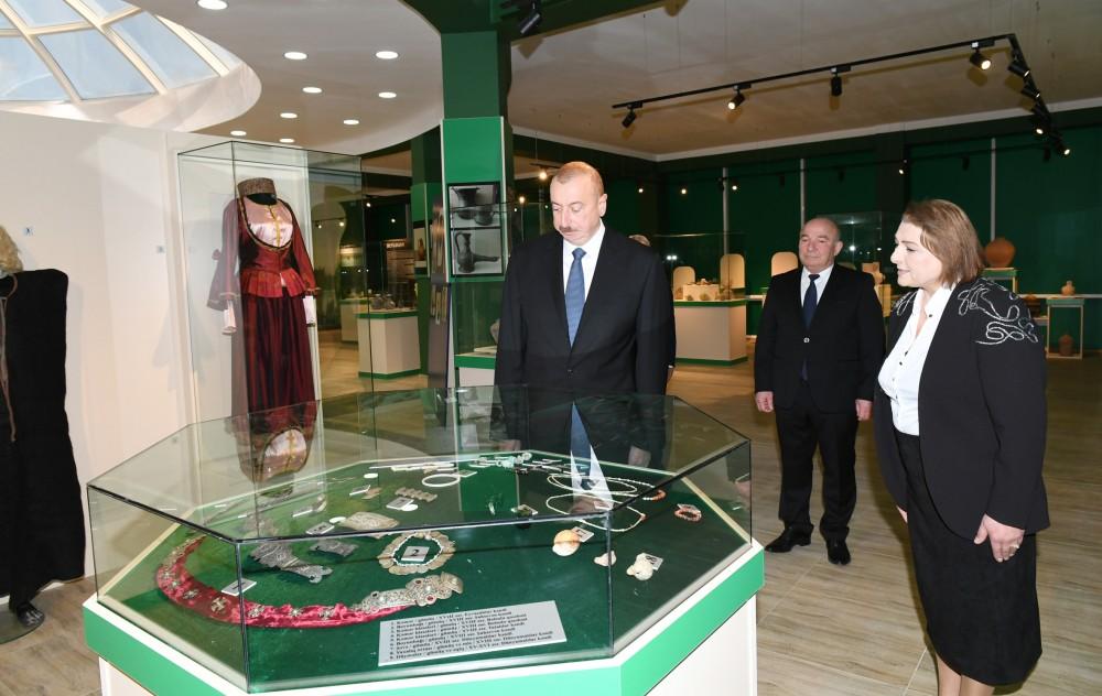 Президент принял участие в открытии историко-краеведческого музея в Бейлагане