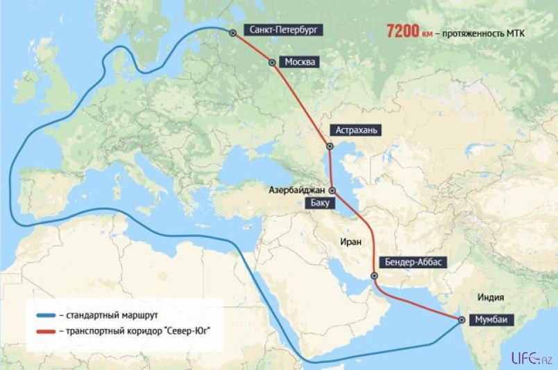 Премьер-министр РФ уверен, что транспортный коридор Север - Юг станет конкурентом Суэцкого канала